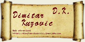 Dimitar Kuzović vizit kartica